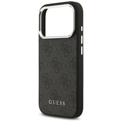 Futrola MagSafe za Apple iPhone 17 Pro, Guess, 4G Classic Logo, Crna