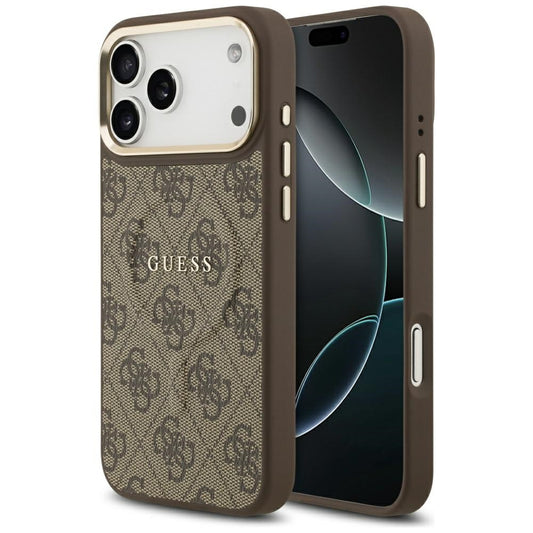 Futrola MagSafe za Apple iPhone 17 Pro, Guess, 4G Classic, Braon