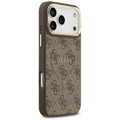 Futrola MagSafe za Apple iPhone 17 Pro, Guess, 4G Classic, Braon