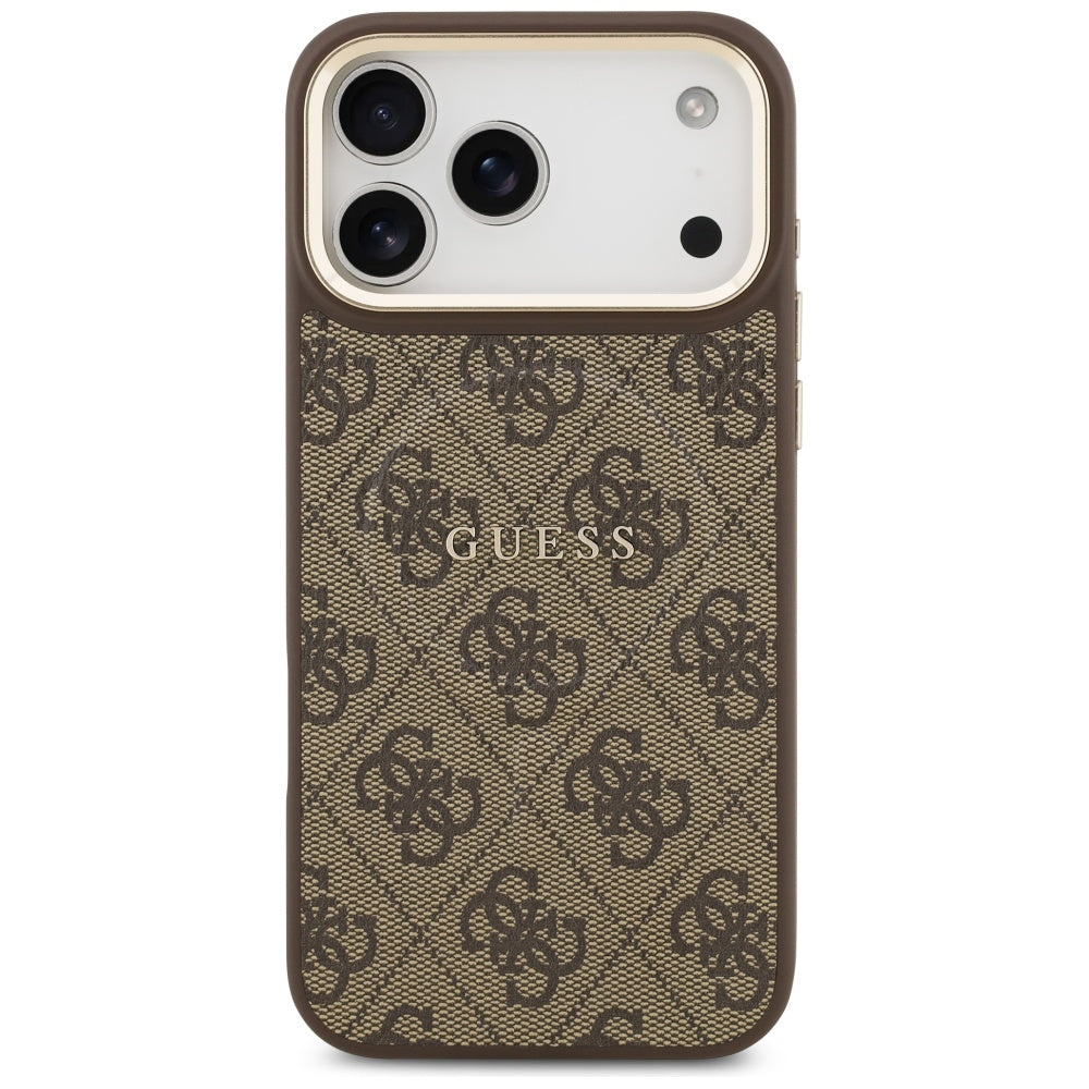 Futrola MagSafe za Apple iPhone 17 Pro, Guess, 4G Classic, Braon