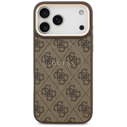 Futrola MagSafe za Apple iPhone 17 Pro, Guess, 4G Classic, Braon