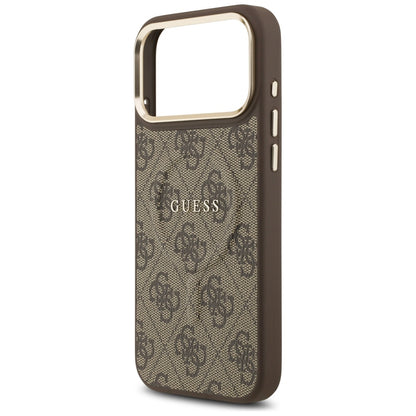 Futrola MagSafe za Apple iPhone 17 Pro, Guess, 4G Classic, Braon