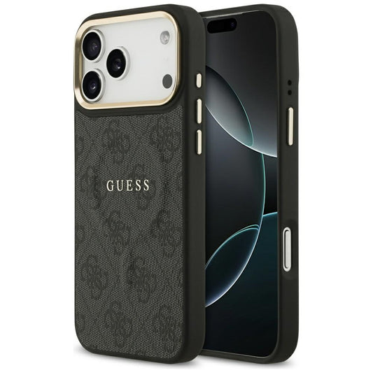 Futrola MagSafe za Apple iPhone 17 Pro, Guess, 4G Classic, Crna