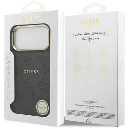 Futrola MagSafe za Apple iPhone 17 Pro, Guess, 4G Classic, Crna