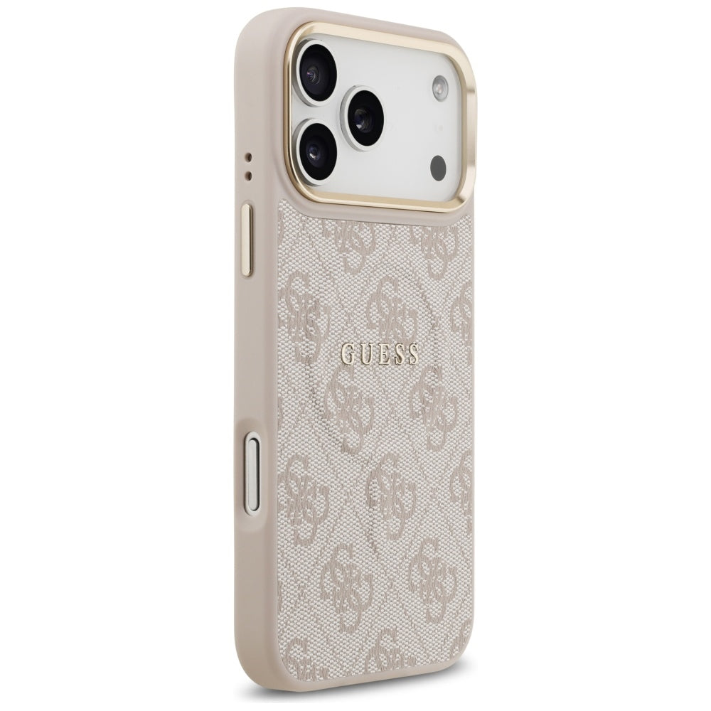 Futrola MagSafe za Apple iPhone 17 Pro, Guess, 4G Classic, Roze