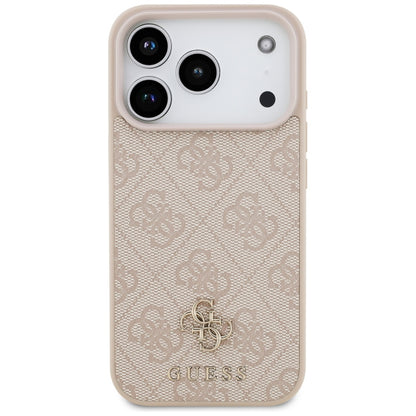 Futrola MagSafe za Apple iPhone 17 Pro, Guess, 4G Small and Classic Logo, Roze