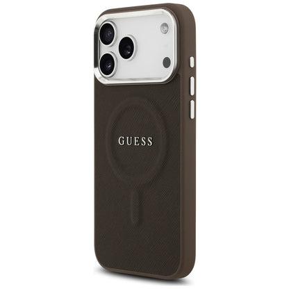 Futrola MagSafe za Apple iPhone 17 Pro, Guess, Classic Logo, Braon