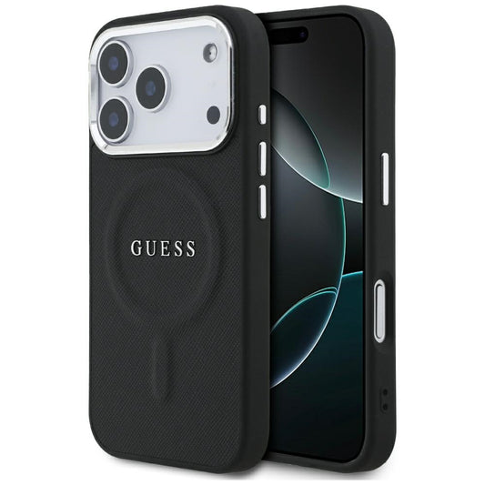 Futrola MagSafe za Apple iPhone 17 Pro, Guess, Classic Logo, Crna
