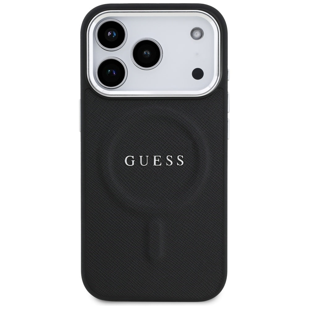 Futrola MagSafe za Apple iPhone 17 Pro, Guess, Classic Logo, Crna