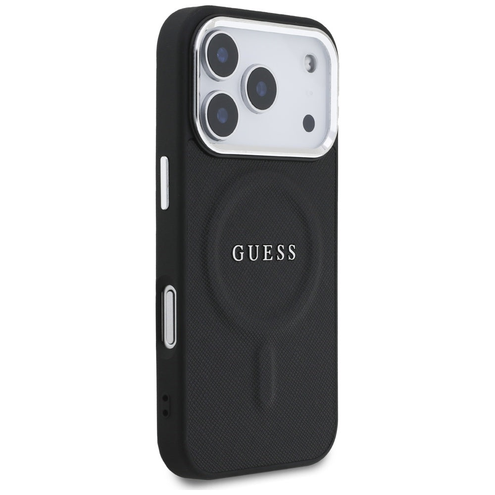 Futrola MagSafe za Apple iPhone 17 Pro, Guess, Classic Logo, Crna