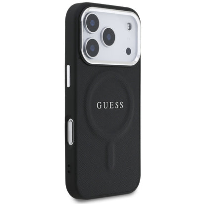 Futrola MagSafe za Apple iPhone 17 Pro, Guess, Classic Logo, Crna