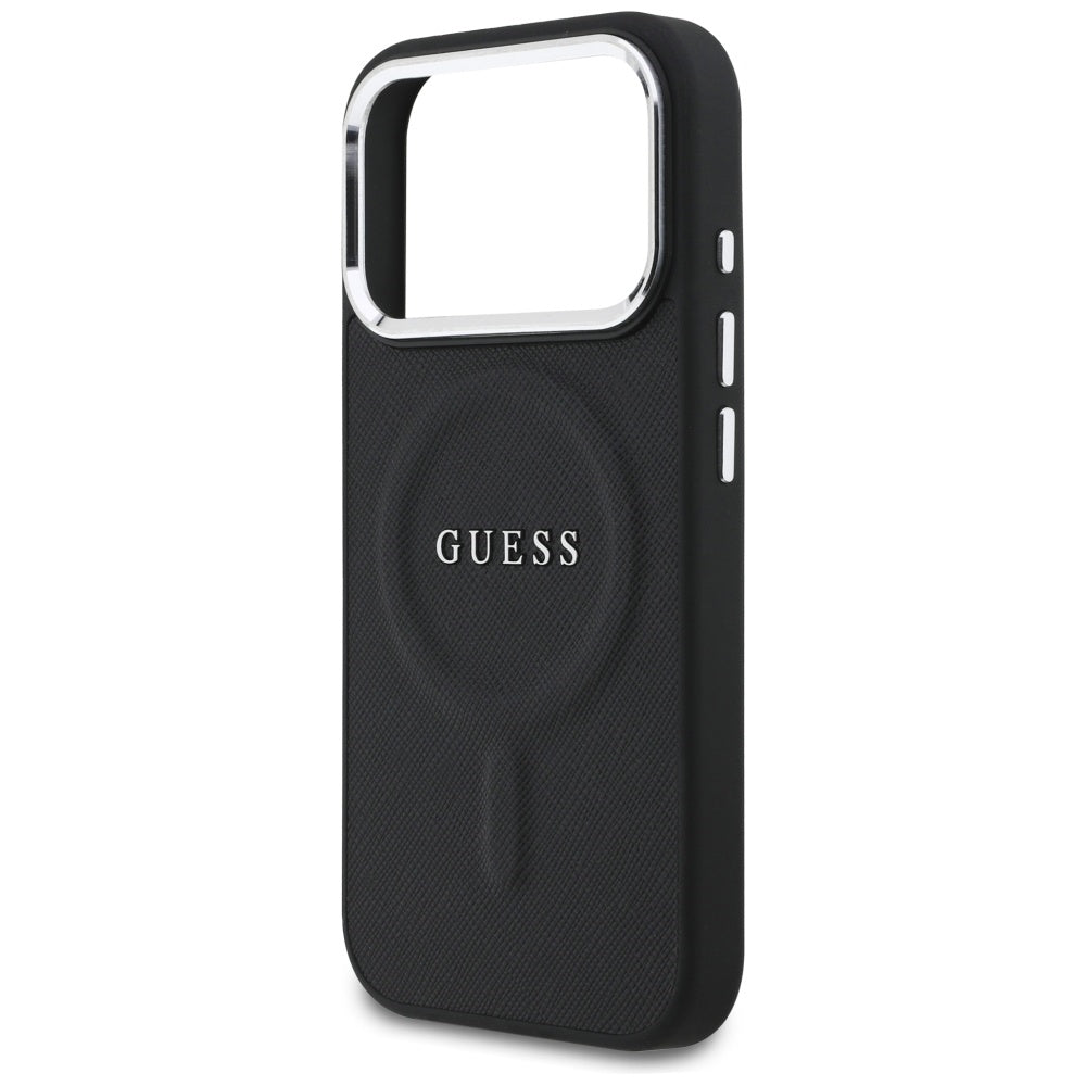 Futrola MagSafe za Apple iPhone 17 Pro, Guess, Classic Logo, Crna