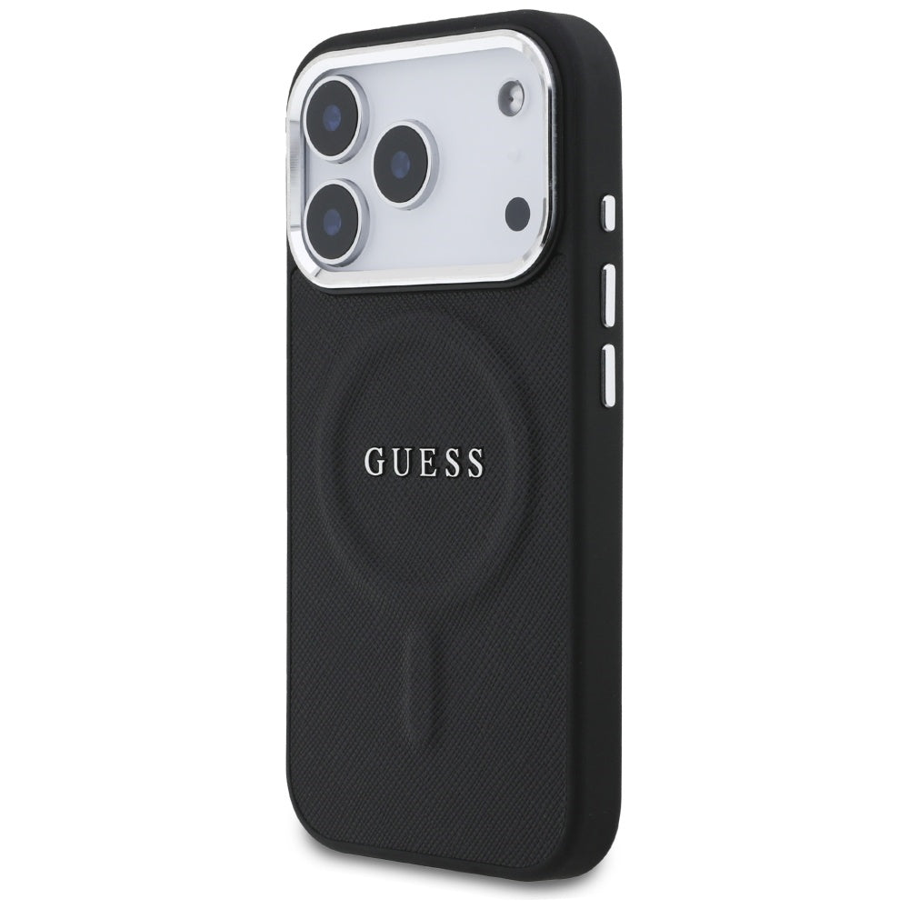 Futrola MagSafe za Apple iPhone 17 Pro, Guess, Classic Logo, Crna
