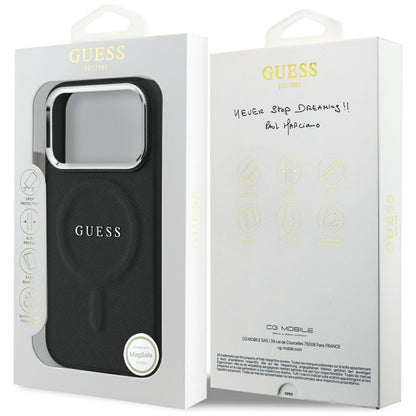 Futrola MagSafe za Apple iPhone 17 Pro, Guess, Classic Logo, Crna