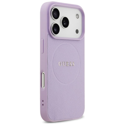 Futrola MagSafe za Apple iPhone 17 Pro, Guess, Grained Gold Ring, Roze