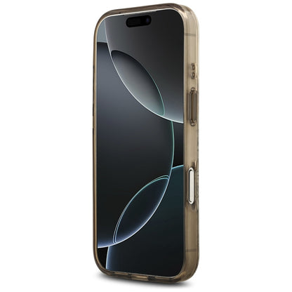 Futrola MagSafe za Apple iPhone 17 Pro, Guess, IML Flower and Tonal Circle, Braon