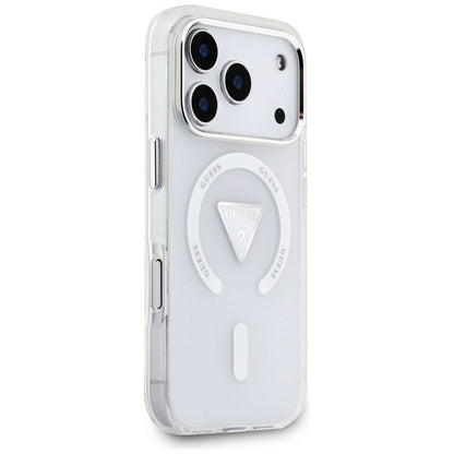 Futrola MagSafe za Apple iPhone 17 Pro, Guess, IML Gradient Triangle Logo, Transparentna