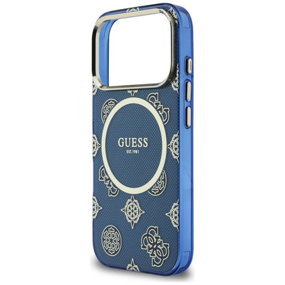 Futrola MagSafe za Apple iPhone 17 Pro, Guess, IML Peony Dot, Plava