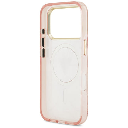Futrola MagSafe za Apple iPhone 17 Pro, Guess, Jungle Tonal Triangle, Roze