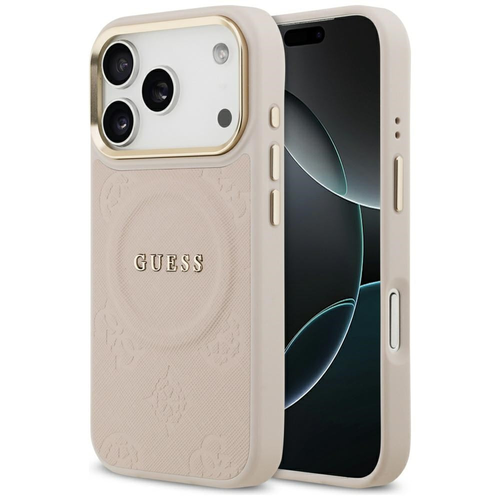 MagSafe futrola za Apple iPhone 17 Pro, Guess, Peony Hot Stamp, Roze