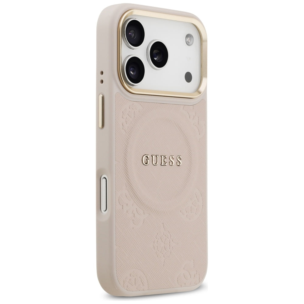 MagSafe futrola za Apple iPhone 17 Pro, Guess, Peony Hot Stamp, Roze