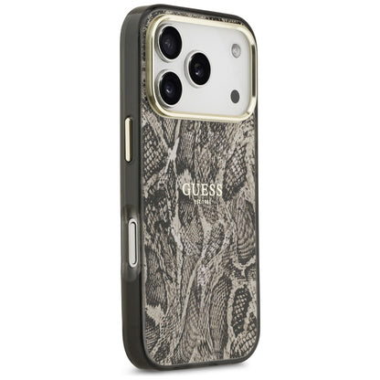 Futrola MagSafe za Apple iPhone 17 Pro, Guess, Python Pattern, Braon