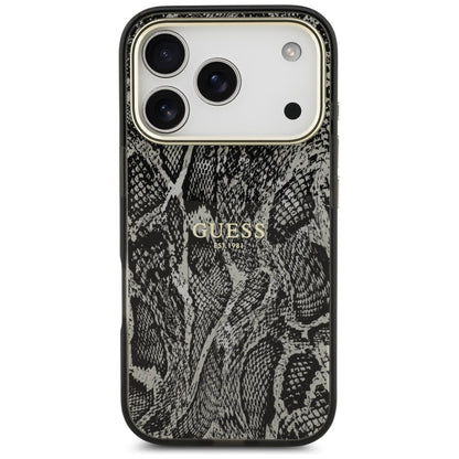Futrola MagSafe za Apple iPhone 17 Pro, Guess, Python Pattern, Crna