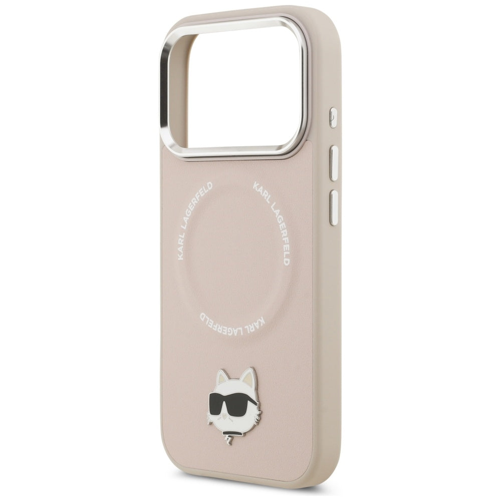 Futrola MagSafe za Apple iPhone 17 Pro, Karl Lagerfeld, Choupette Pin, Roze