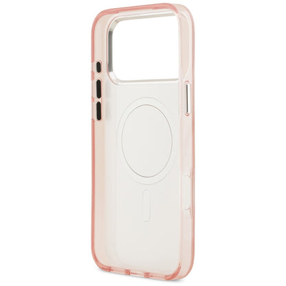 Husa MagSafe za Apple iPhone 17 Pro, Karl Lagerfeld, IML Aquarelle Logo Choupette, Roze