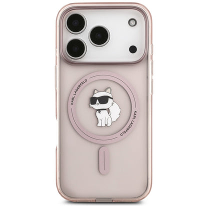 Futrola MagSafe za Apple iPhone 17 Pro, Karl Lagerfeld, IML Choupette, Roze