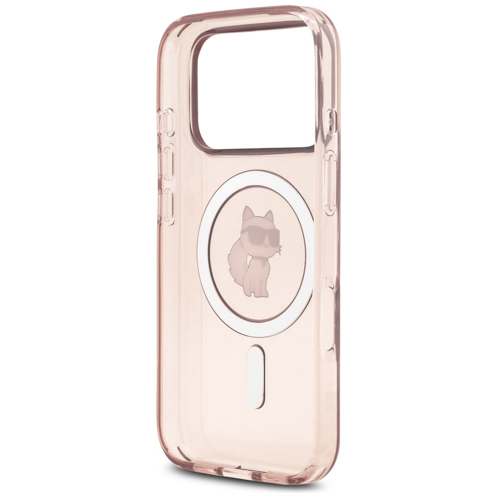 Futrola MagSafe za Apple iPhone 17 Pro, Karl Lagerfeld, IML Choupette, Roze