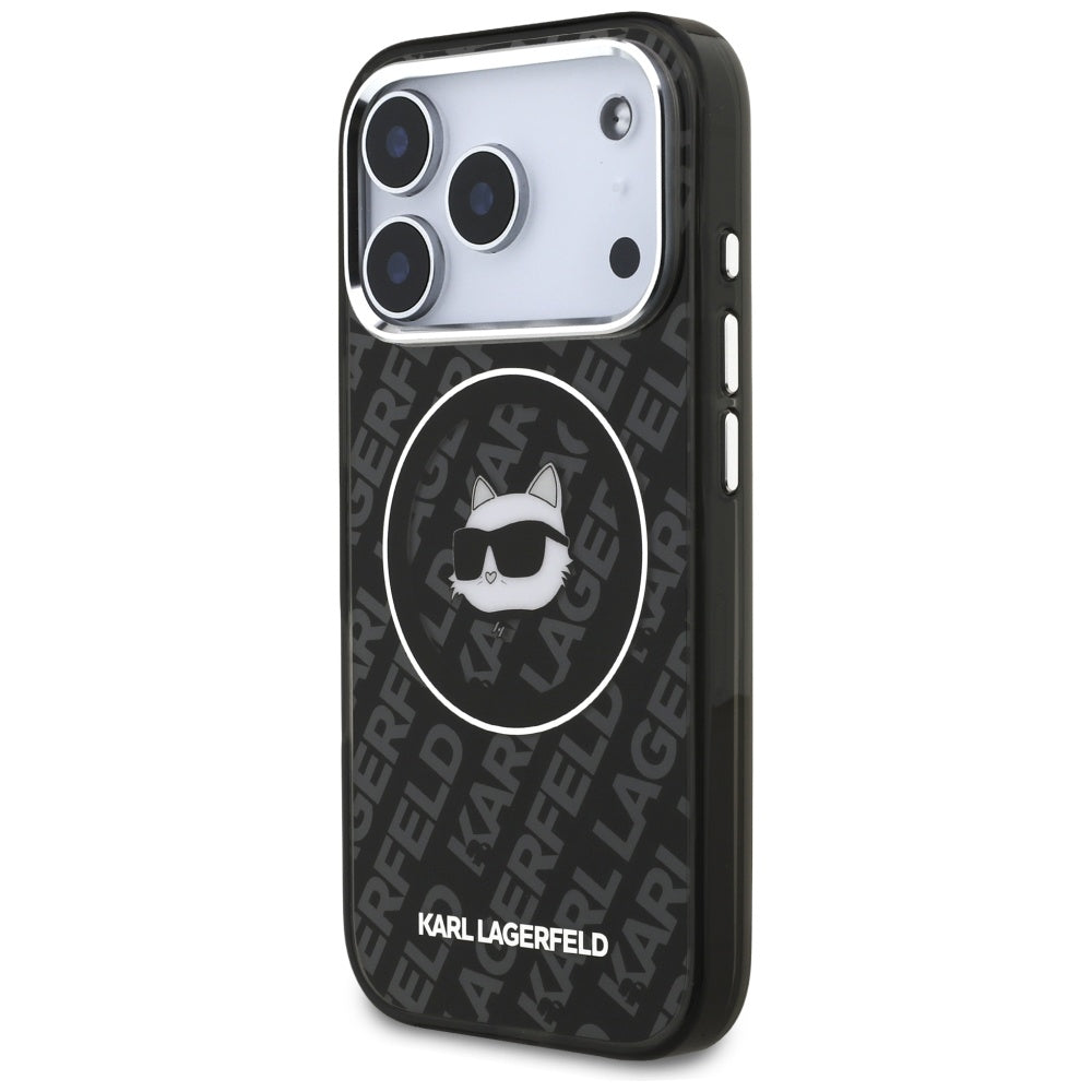 Futrola MagSafe za Apple iPhone 17 Pro, Karl Lagerfeld, IML Choupette`s Head, Crna