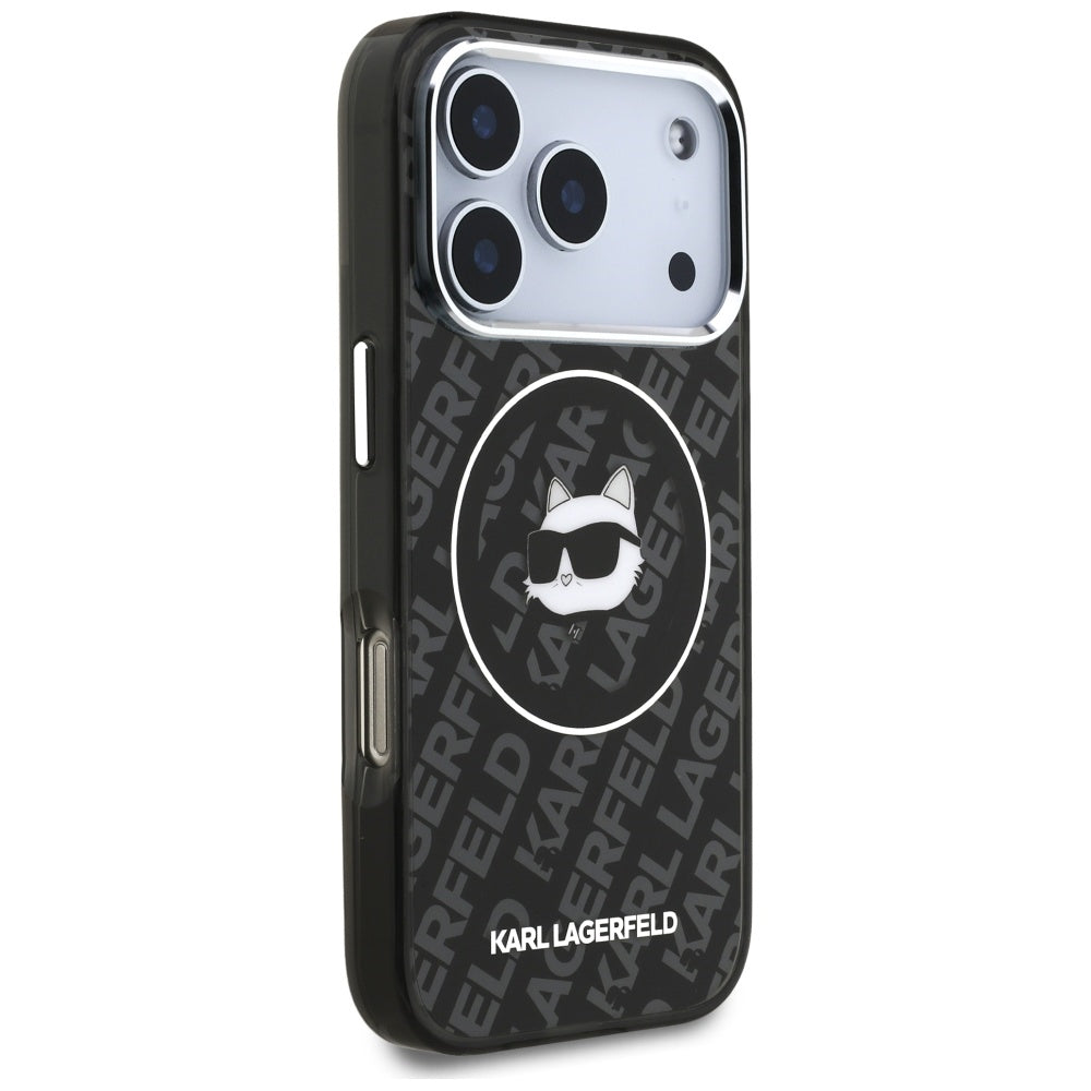 Futrola MagSafe za Apple iPhone 17 Pro, Karl Lagerfeld, IML Choupette`s Head, Crna