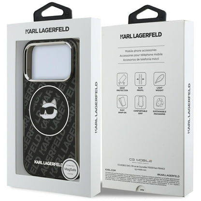 Futrola MagSafe za Apple iPhone 17 Pro, Karl Lagerfeld, IML Choupette`s Head, Crna