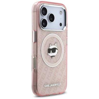 Futrola MagSafe za Apple iPhone 17 Pro, Karl Lagerfeld, IML Choupette`s Head, Roze