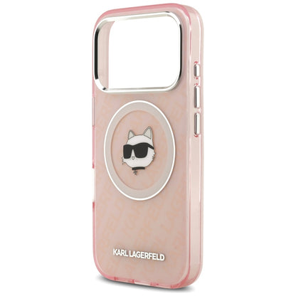Futrola MagSafe za Apple iPhone 17 Pro, Karl Lagerfeld, IML Choupette`s Head, Roze