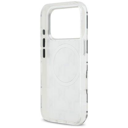 Futrola MagSafe za Apple iPhone 17 Pro, Karl Lagerfeld, IML KL Monogram, Bela