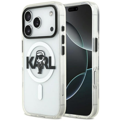Futrola MagSafe za Apple iPhone 17 Pro, Karl Lagerfeld, IML Sketch Logo Karl, Providna