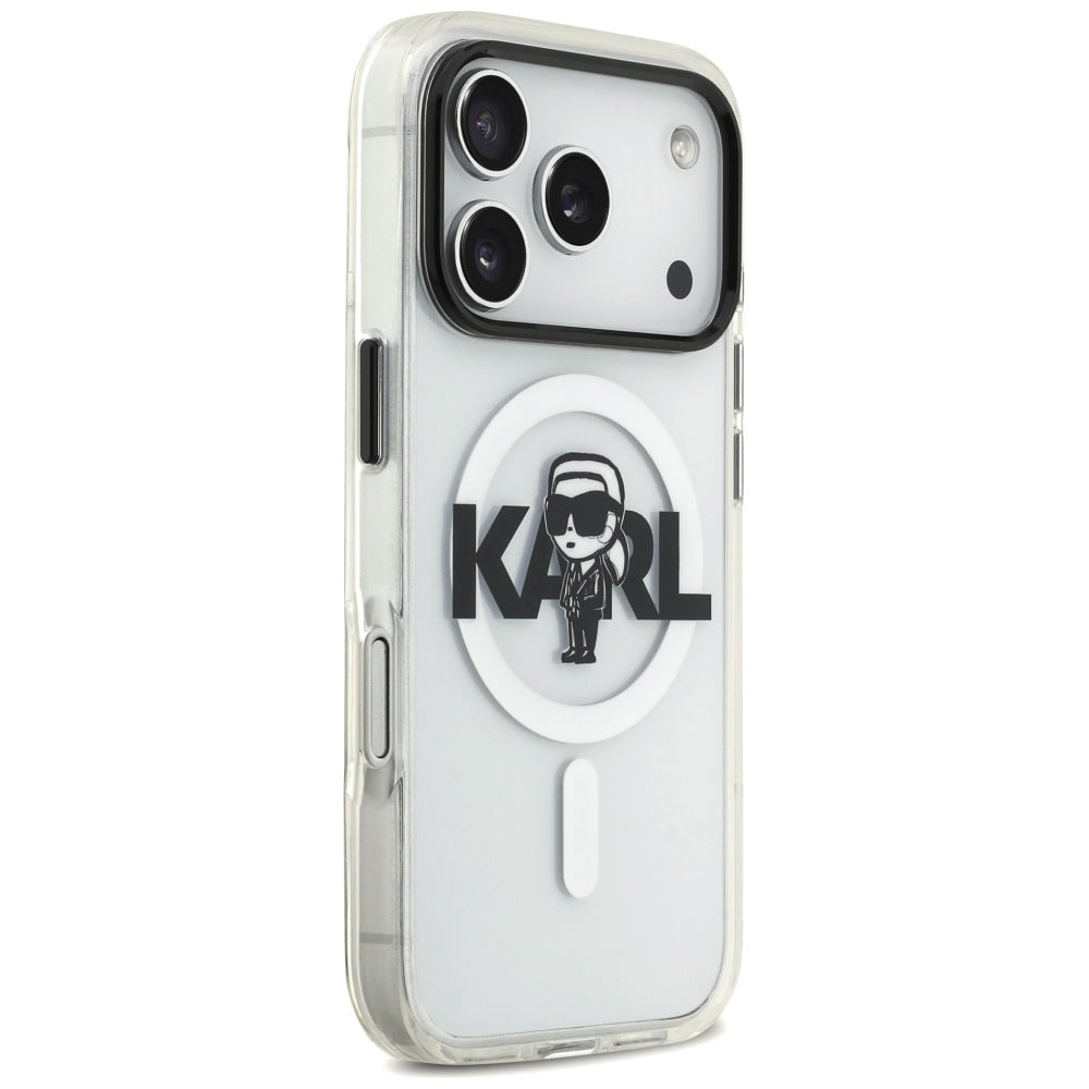 Futrola MagSafe za Apple iPhone 17 Pro, Karl Lagerfeld, IML Sketch Logo Karl, Providna