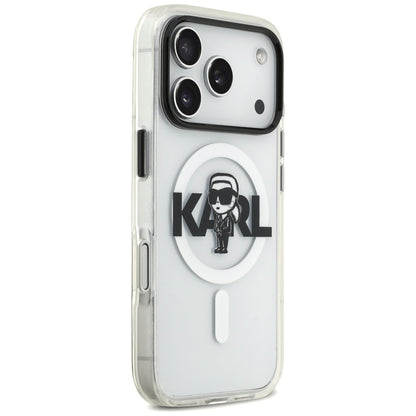 Futrola MagSafe za Apple iPhone 17 Pro, Karl Lagerfeld, IML Sketch Logo Karl, Providna