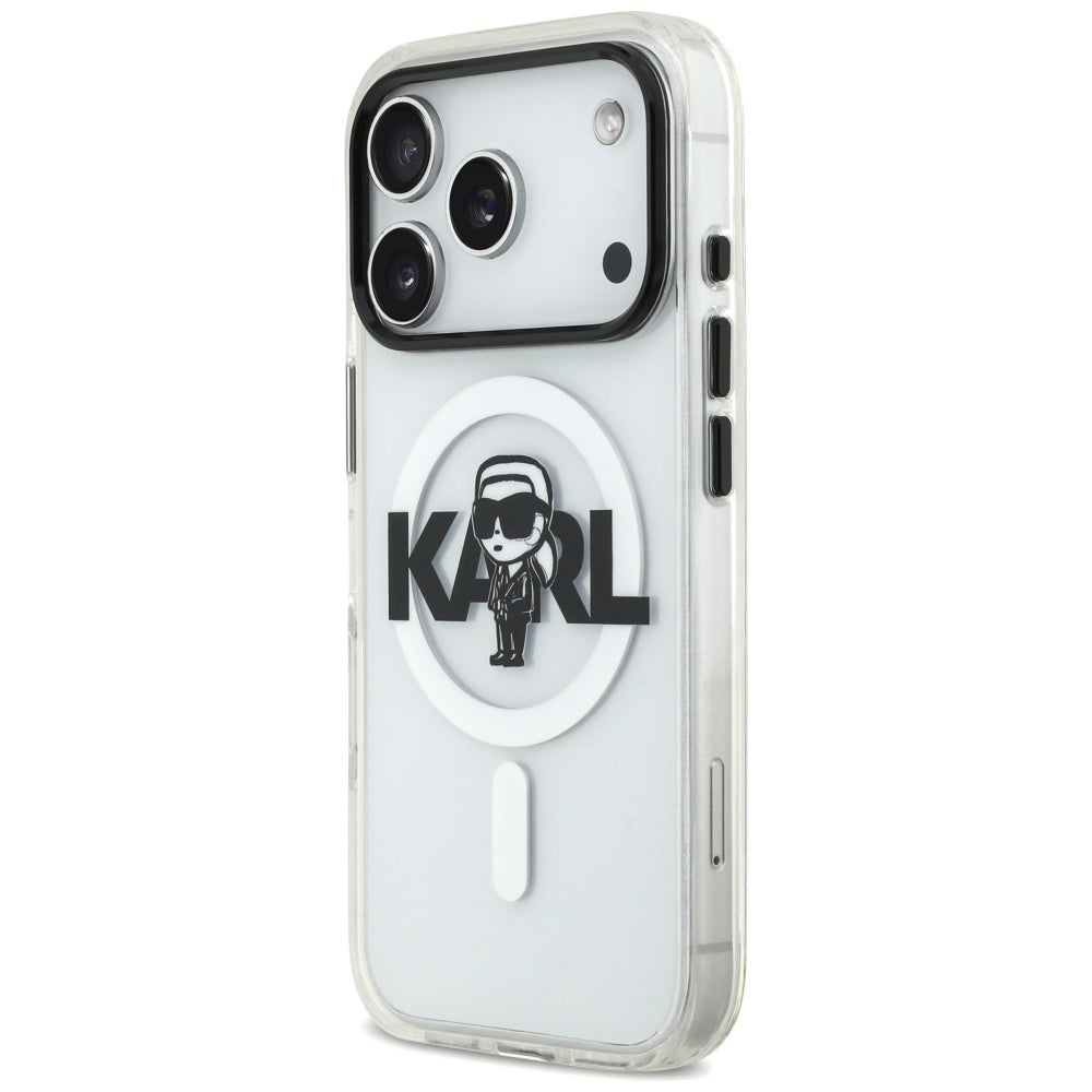 Futrola MagSafe za Apple iPhone 17 Pro, Karl Lagerfeld, IML Sketch Logo Karl, Providna