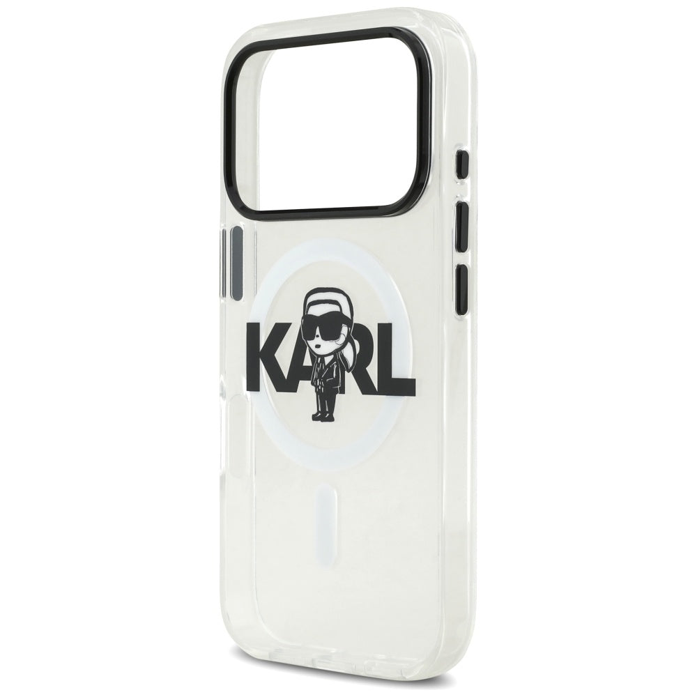 Futrola MagSafe za Apple iPhone 17 Pro, Karl Lagerfeld, IML Sketch Logo Karl, Providna
