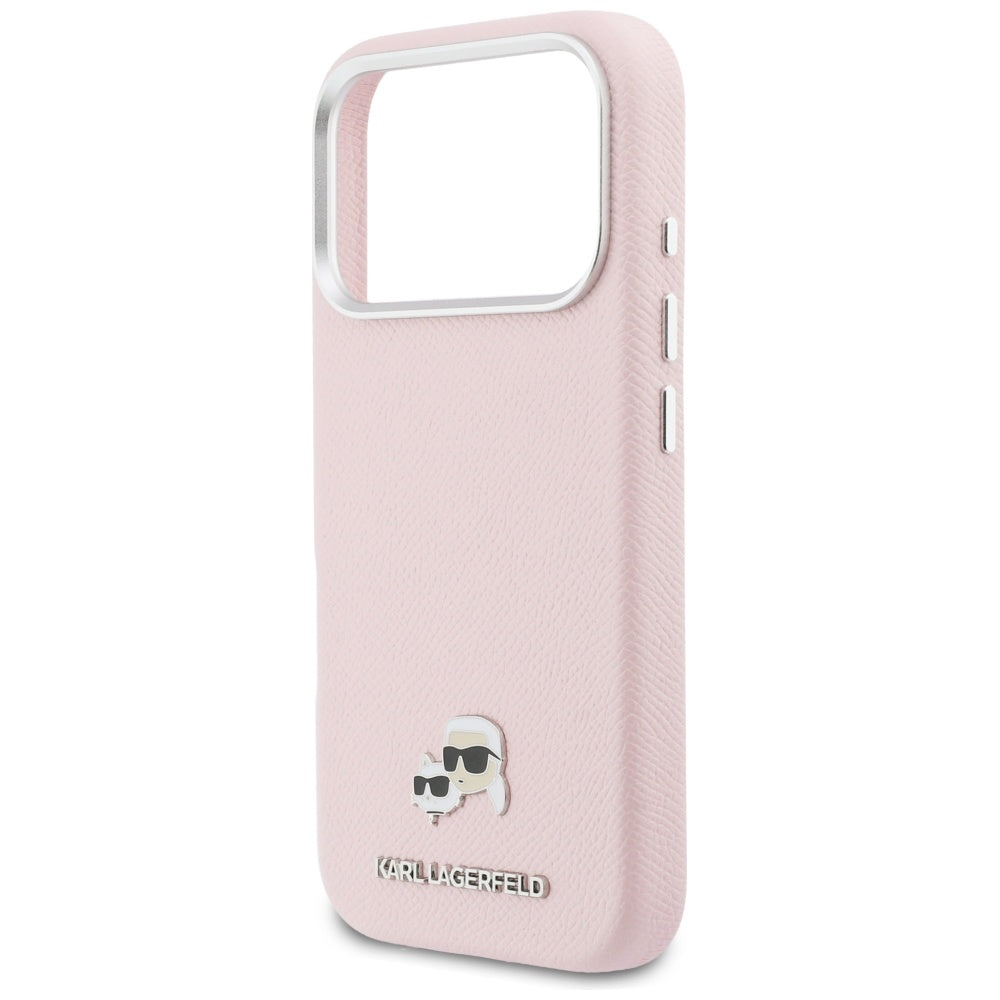 Futrola MagSafe za Apple iPhone 17 Pro, Karl Lagerfeld, Karl & Choupette Head's Pin, Roze