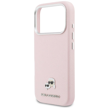 Futrola MagSafe za Apple iPhone 17 Pro, Karl Lagerfeld, Karl & Choupette Head's Pin, Roze