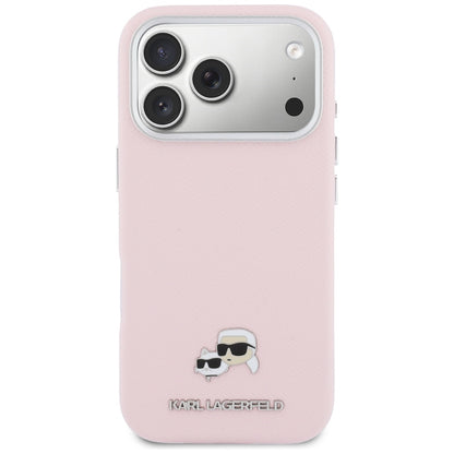 Futrola MagSafe za Apple iPhone 17 Pro, Karl Lagerfeld, Karl & Choupette Head's Pin, Roze