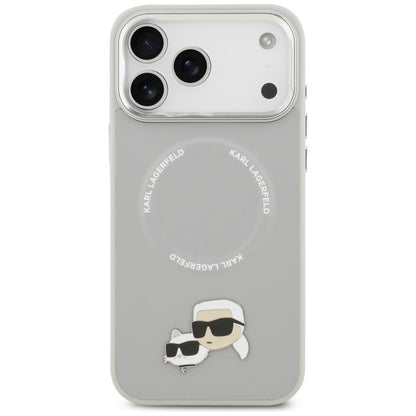 Futrola MagSafe za Apple iPhone 17 Pro, Karl Lagerfeld, Karl & Choupette Pins, Siva