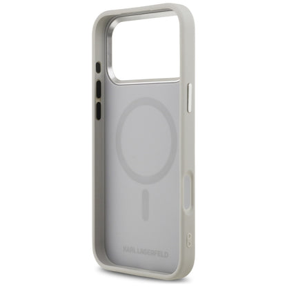 Futrola MagSafe za Apple iPhone 17 Pro, Karl Lagerfeld, Karl & Choupette Pins, Siva