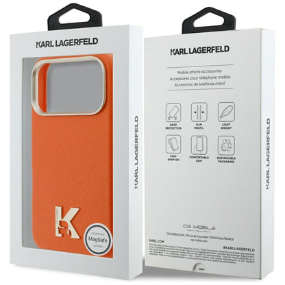 Futrola MagSafe za Apple iPhone 17 Pro, Karl Lagerfeld, Karl Head Logo, Narandžasta