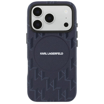 Futrola MagSafe za Apple iPhone 17 Pro, Karl Lagerfeld, KL Monogram Logo, Plava