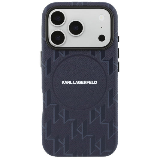 Futrola MagSafe za Apple iPhone 17 Pro, Karl Lagerfeld, KL Monogram Logo, Plava